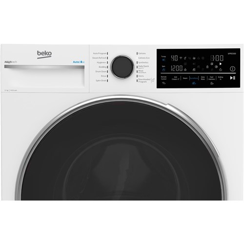 Beko BFLB124ADW 12kg Autodose Wifi Connected Front Load Washing Machine with Steam