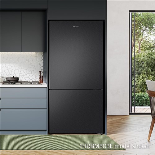 Hisense HRBM503E 503L Bottom Mount Fridge (Dark Stainless Steel)