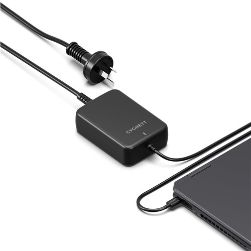 Cygnett PowerMaxx 100W GaN USB-C Laptop Charger (Black)
