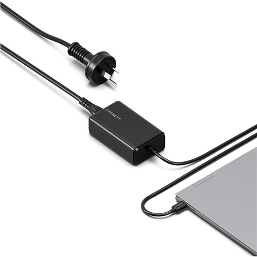 Cygnett PowerMaxx 65W GaN USB-C Laptop Charger (Black)