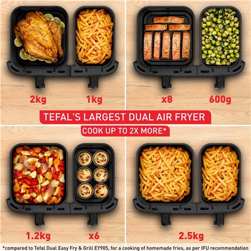 Tefal 11L XXXL Dual Easy Fry Air Fryer