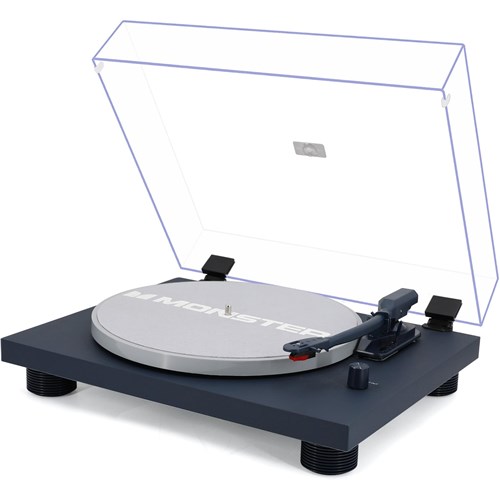 Monster MT-TT249 Manual Turntable (Navy)