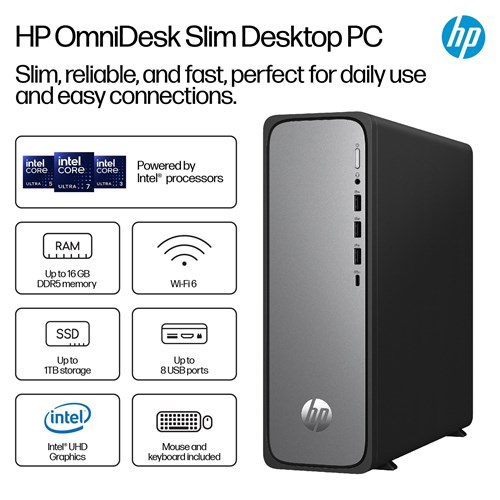 HP OmniDesk Slim S03-0011a Desktop PC (Intel Core i5)[512GB]