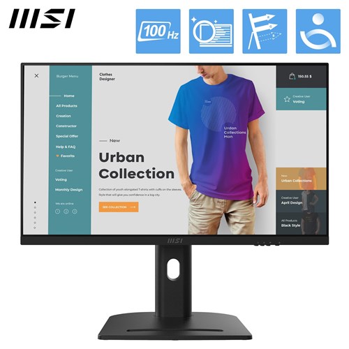 MSI Modern AM273QP AI 1UM-013AU 27' WQHD All-in-One PC (Intel Core Ultra 7)[3TB]