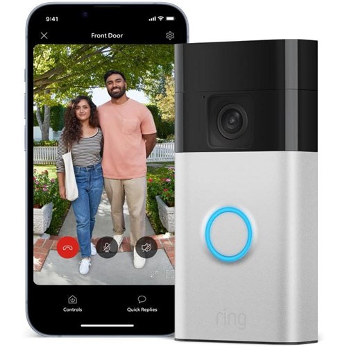 Ring Battery Video Doorbell (Satin Nickel)