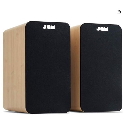 Jam Bluetooth Bookshelf Speakers (Wood)