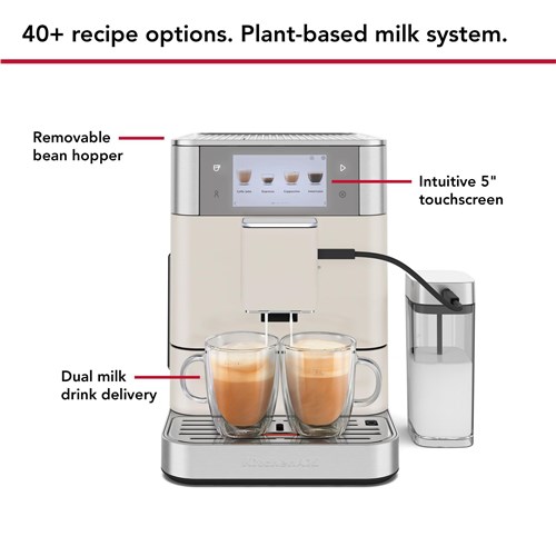 KitchenAid KF8 Fully Automatic Espresso Machine with Milk Container (Porcelain)