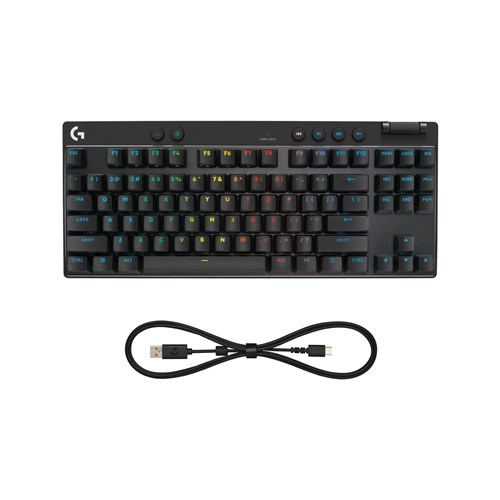 Logitech G PRO X TKL RAPID Tenkeyless Gaming Keyboard with Magnetic Analog Switches (Black)