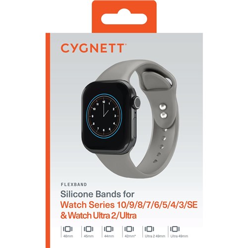 Cygnett FlexBand for Apple Watch 3/4/5/6/7/8/9/10/SE [42/44/45/46mm] Ultra 1/2 49mm (Champagne)