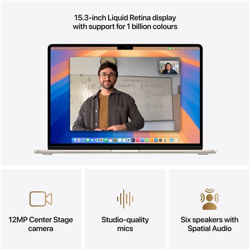 Apple MacBook Air 15-inch with M4 Chip. 512GB/16GB (Starlight)