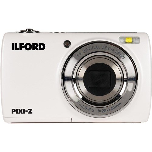 Ilford PIXI-Z 5x Zoom Digital Compact Camera (White)