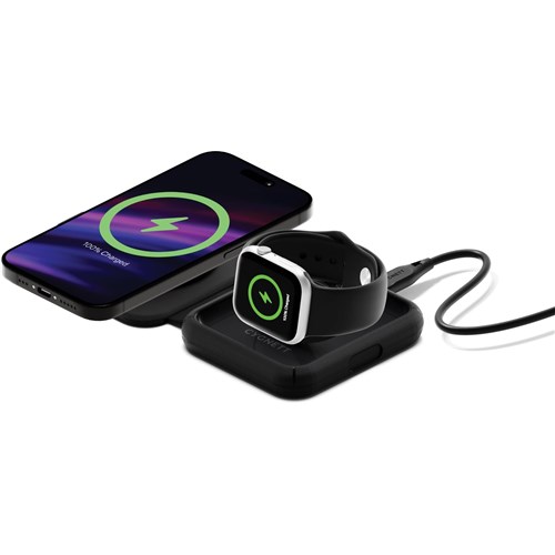 Cygnett Voyager MagTravel 2-in-1 Qi2 Wireless Charger