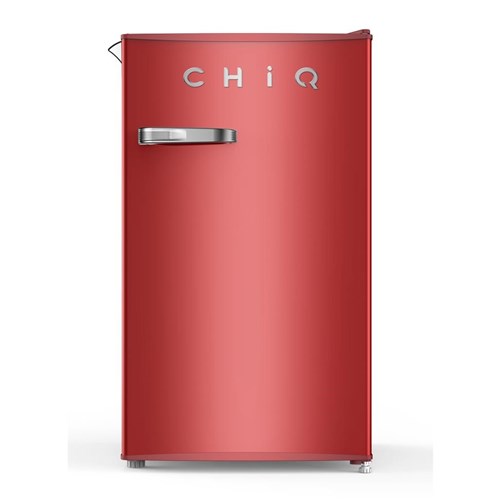 CHiQ CRSR089DR1 90L Retro Style Bar Fridge (Red)
