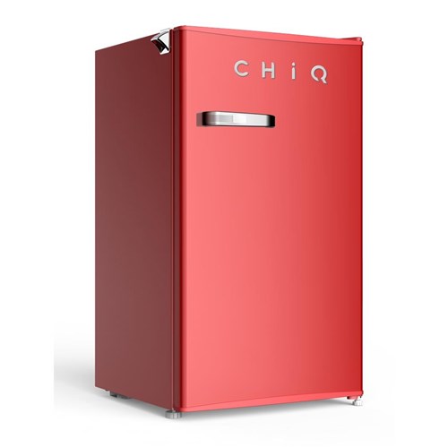 CHiQ CRSR089DR1 90L Retro Style Bar Fridge (Red)