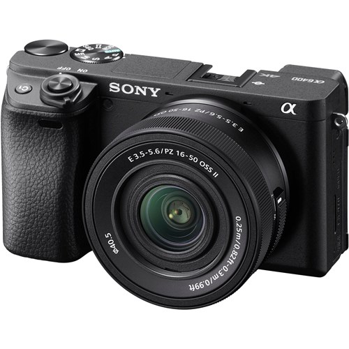 Sony Alpha A6400 Mirrorless Camera with 16-50mm II Lens (Black)