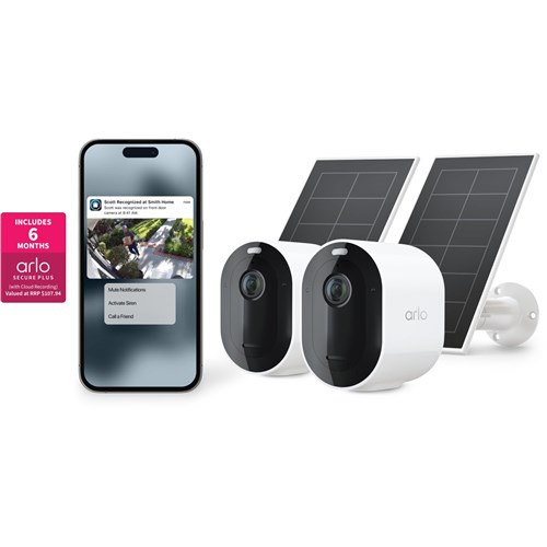 Arlo Pro 5 Security Camera Kit with Solar Panel (2 Pack)