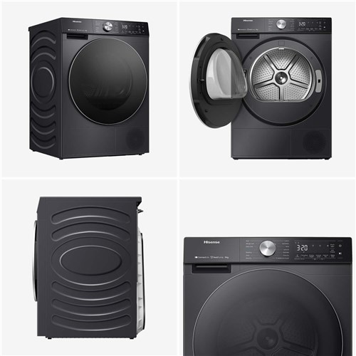 Hisense HDF7S90HB 9kg Series 7 Heat Pump Dryer (Charcoal Black)