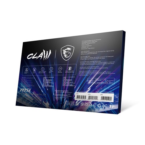 MSI Claw 8' Tempered Glass Screen Protector