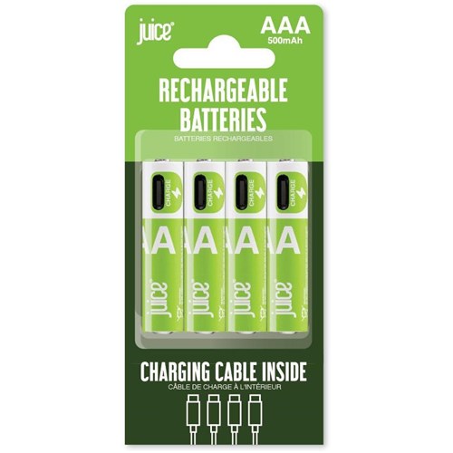 Juice Rechargeable Batteries AAA (4 Pack)