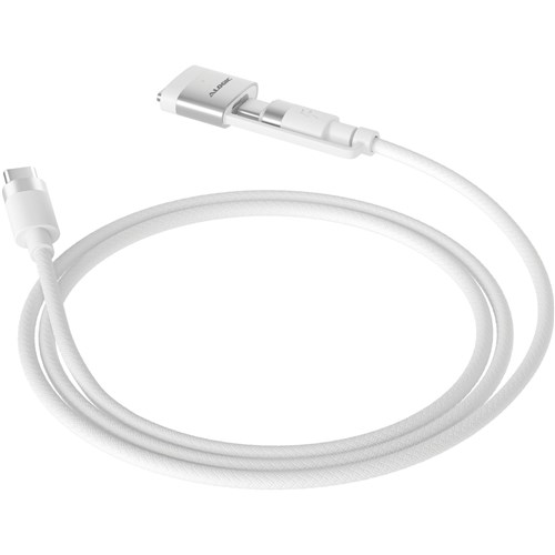 ALOGIC SnapSafe USB-C to C and MagSafe 3 Charge Cable 2m (White)