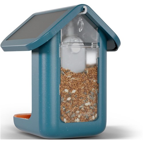 Birdbuddy Smart Bird Feeder with Solar Roof (Blue)