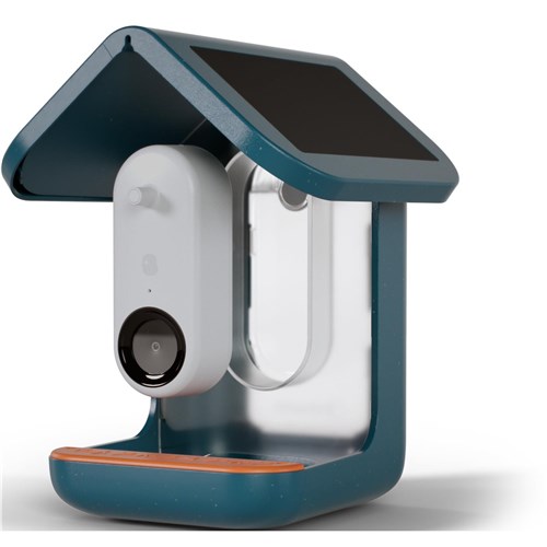 Birdbuddy Smart Bird Feeder with Solar Roof (Blue)