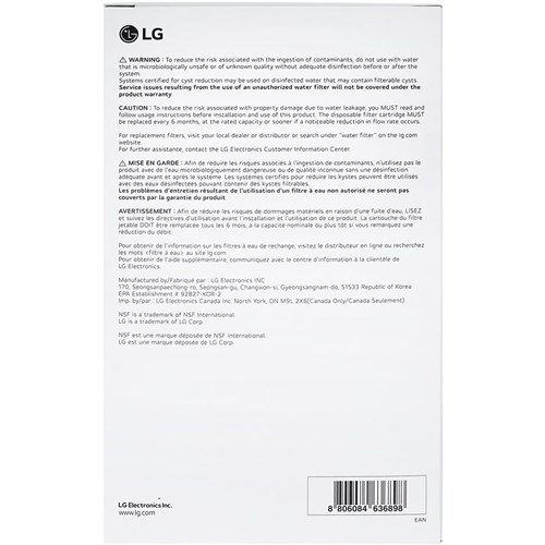 LG Water Filter (Twin Pack)