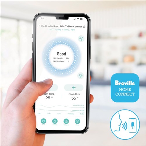 Breville Smart Mist Glow Connect Humidifier
