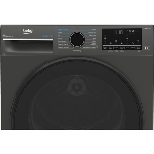 Beko 9kg Heat Pump Tumble Dryer with Steam (Graphite)