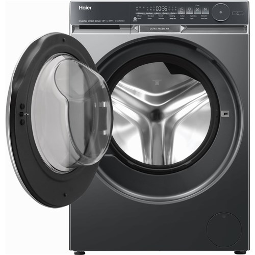 Haier HWF12DB1 12kg 500 Series Front Load Washer Ultra Fresh Air (Dark)