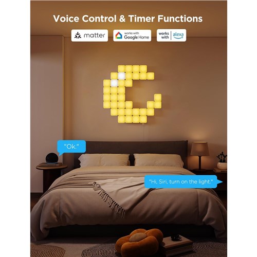 Govee Smart Mini Panel Lights Extension (6 Pack)