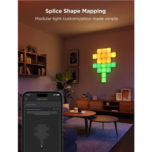 Govee Smart Mini Panel Lights Extension (6 Pack)