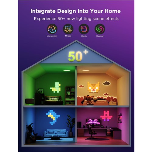 Govee Smart Mini Panel Lights Extension (6 Pack)