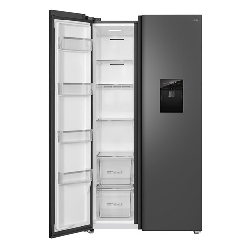 TCL TRF630SHG 631L Side by Side Fridge (Grey)