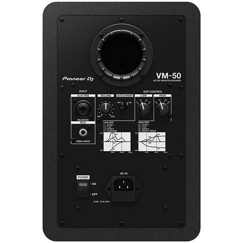 Pioneer PDJ-VM-50 Loudspeaker Bi-amp 2-way 5.25' (Black)