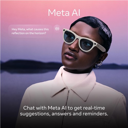 Ray-Ban | Meta Wayfarer Large Gen 2 AI Glasses (Shiny Black/Transitions Green Graphite)