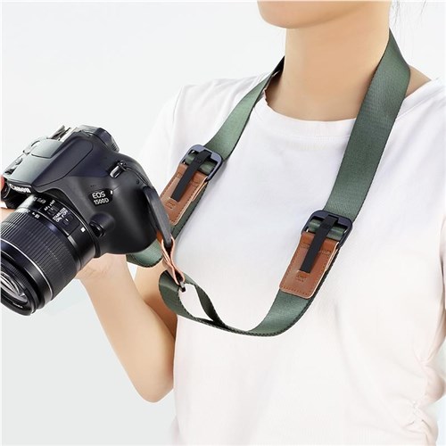 XCD Premium Wide Camera Neck Strap (Olive/Tan)