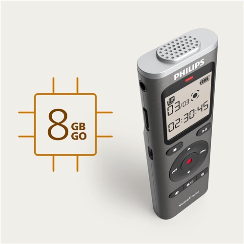 Philips DVT1170 8GB Mono Voice Recorder