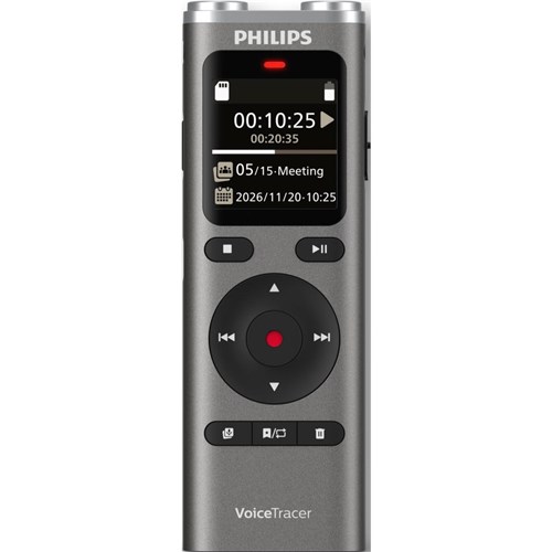 Philips DVT2075 8GB Stereo Voice Recorder with Rechargeable Battery