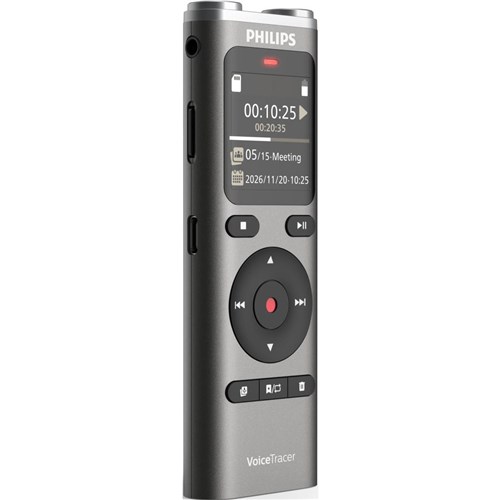 Philips DVT2075 8GB Stereo Voice Recorder with Rechargeable Battery