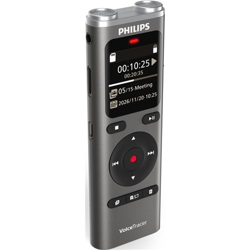 Philips DVT2075 8GB Stereo Voice Recorder with Rechargeable Battery