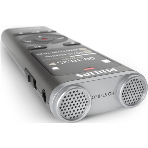 Philips DVT2075 8GB Stereo Voice Recorder with Rechargeable Battery